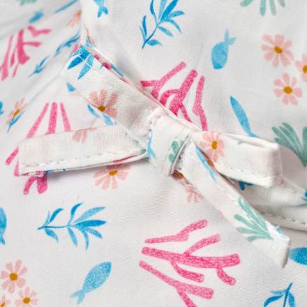 Hut mit Blumen-Muster, weiß, Gr. 50/51 ALANA