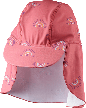 Bademütze mit Regenbogen-Muster, rosa, Gr. 48/49 PUSBLU