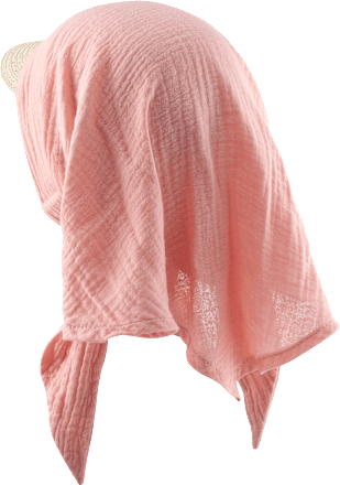 Hut mit Musselin, rosa, Gr. 52/53 PUSBLU