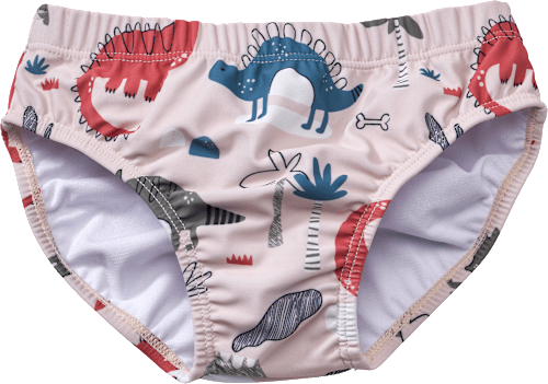 Schwimmwindel mit Dino-Motiv, beige, Gr. 74/80 PUSBLU