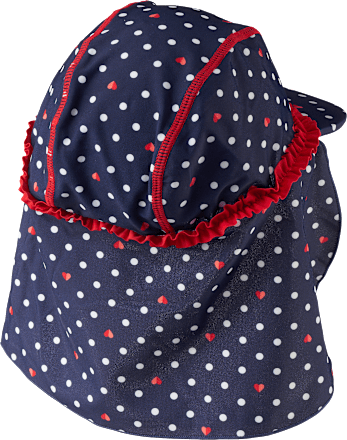 Bademütze mit Punkte-Muster, blau, Gr. 50/51 PUSBLU