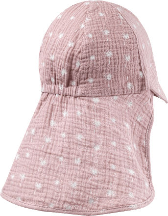 Schirmmütze aus Musselin mit Pusteblumen-Muster, rosa, Gr. 50/51 ALANA