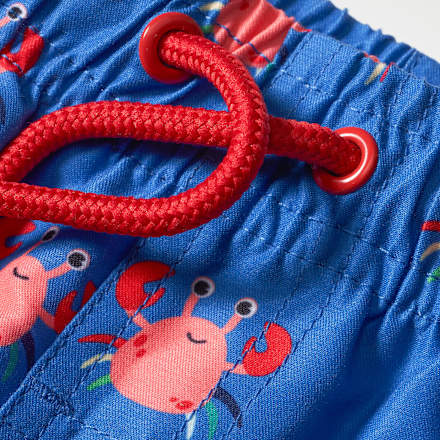 Badehose mit Krebs-Muster, blau, Gr. 110/116 PUSBLU