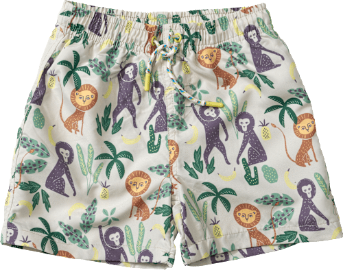 Badehose mit Tier-Muster, beige, Gr. 110/116 PUSBLU