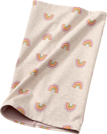 Loop Schal mit Regenbogen-Muster, beige ALANA
