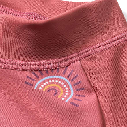 UV Shirt mit Regenbogen-Muster, rosa, Gr. 122/128 PUSBLU