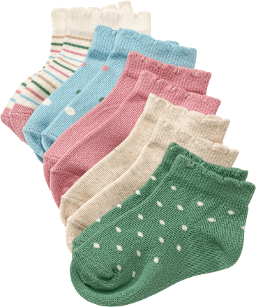 Sneaker Socken mit Wellen-Bund, rosa + blau, Gr. 23/26 PUSBLU