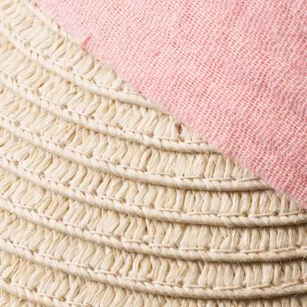 Hut mit Musselin, rosa, Gr. 52/53 PUSBLU