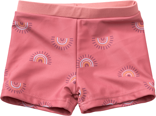 Badehose mit Regenbogen-Muster, rosa, Gr. 74/80 PUSBLU