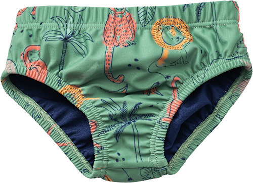 Schwimmwindel mit Tier-Muster, grün, Gr. 74/80 PUSBLU