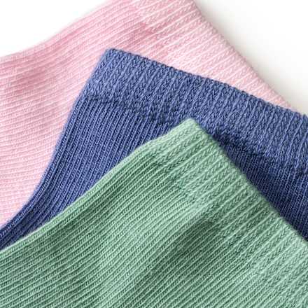 Sneaker Socken, rosa + blau + grün, Gr. 31/33 ALANA