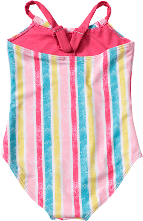 Badeanzug mit Ringeln, blau, Gr. 122/128 PUSBLU