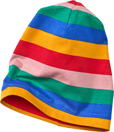 Mütze mit Ringeln, bunt, Gr. 52/53 ALANA