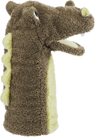 Handpuppe Dino, grün PUSBLU
