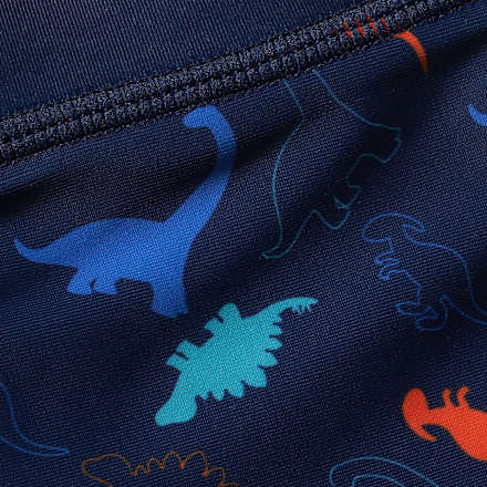Badehose mit Dino-Muster, blau, Gr. 122/128 PUSBLU