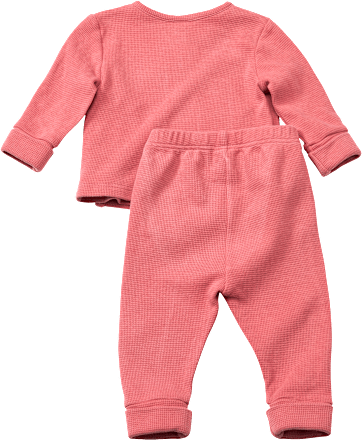 Set mit Langarmshirt & Hose mit Pflanzenfarben gefärbt, rosa, Gr. 56 ALANA