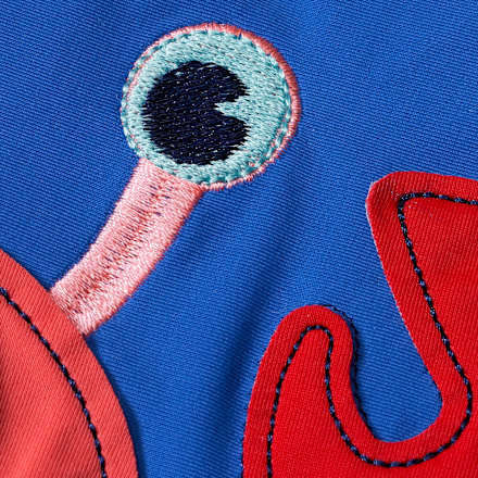 UV Shirt mit Krebs-Motiv, blau, Gr. 110/116 PUSBLU