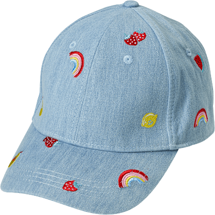 Basecap mit Regenbogen-Muster, blau, Gr. 52/53 PUSBLU