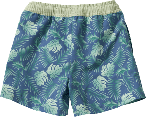 Badehose mit Pflanzen-Muster, blau, Gr. 98/104 PUSBLU