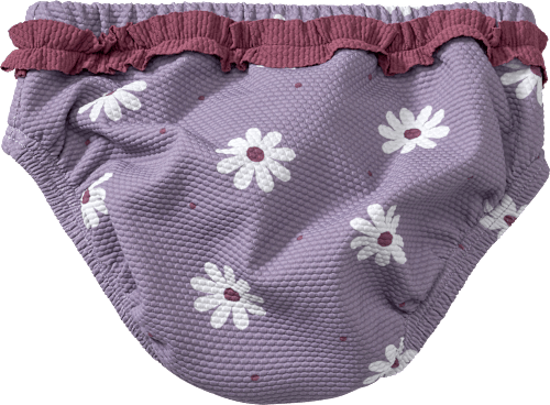 Schwimmwindel mit Blumen-Muster, lila, Gr. 86/92 PUSBLU