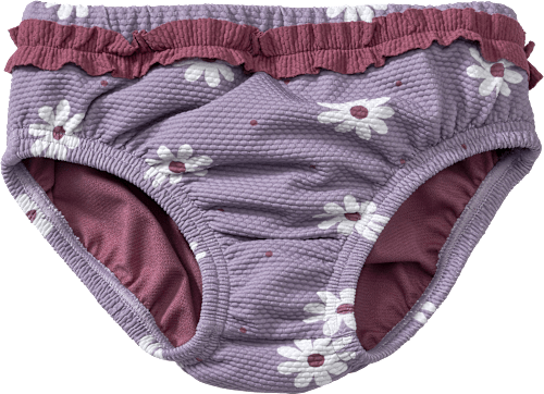 Schwimmwindel mit Blumen-Muster, lila, Gr. 86/92 PUSBLU