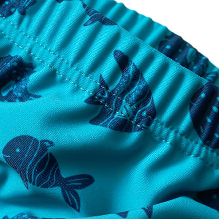 Schwimmwindel mit Fisch-Muster, blau, Gr. 74/80 PUSBLU