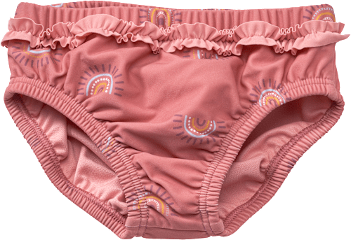 Schwimmwindel mit Regenbogen-Muster, rosa, Gr. 74/80 PUSBLU