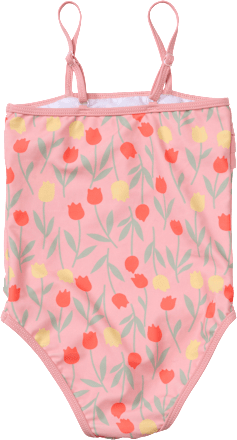 Badeanzug mit Tulpen-Muster, rosa, Gr. 98/104 PUSBLU