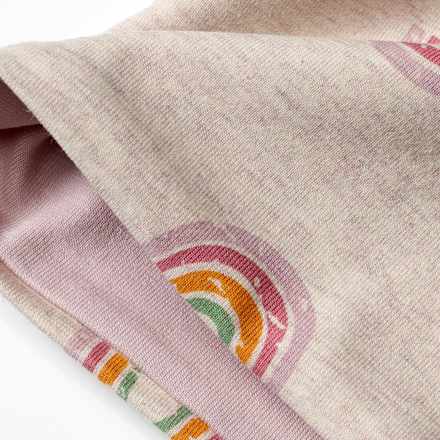 Loop Schal mit Regenbogen-Muster, beige ALANA