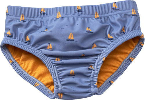 Schwimmwindel mit Segelschiff-Muster, blau, Gr.74/80 PUSBLU