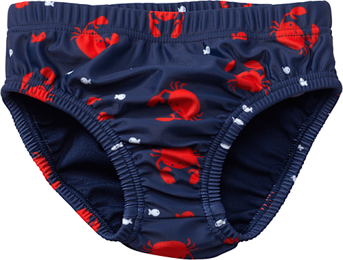 Schwimmwindel mit Krebs-Muster, blau, Gr. 74/80 PUSBLU