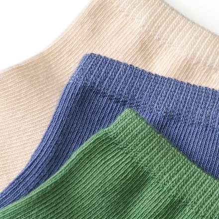 Sneaker Socken, beige + grün + blau, Gr. 31/33 ALANA