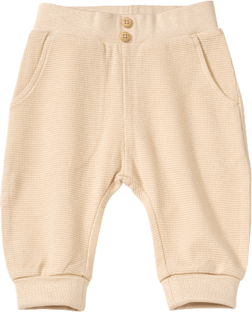 Hose in Waffel-Struktur, beige, Gr. 74 ALANA