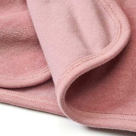 Langarmshirt mit Wickelschnitt aus Nicki-Stoff, rosa, Gr. 74 ALANA