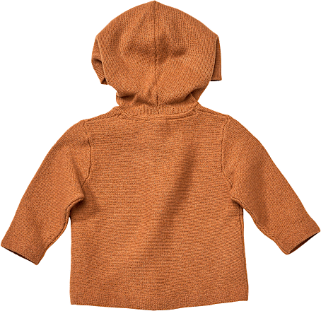 Jacke aus Strick mit Kapuze, braun, Gr. 62 ALANA