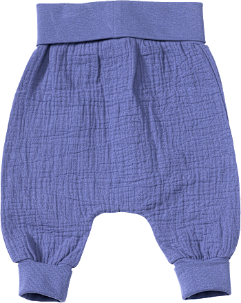 Hose aus Musselin mit Mitwachsfunktion, blau, Gr. 68 ALANA