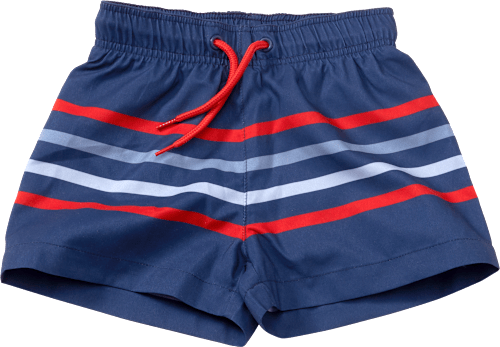 Badehose mit Ringeln, blau & rot, Gr. 122/128 PUSBLU