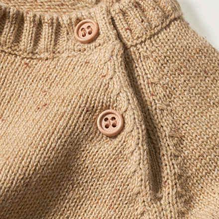 Pullover aus Strick mit Mitwachsfunktion, beige, Gr, 62 ALANA