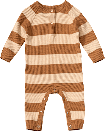 Overall mit Ringeln & Knöpfen, gelb & beige, Gr. 68 ALANA