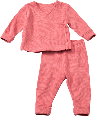 Set mit Langarmshirt & Hose mit Pflanzenfarben gefärbt, rosa, Gr. 56 ALANA