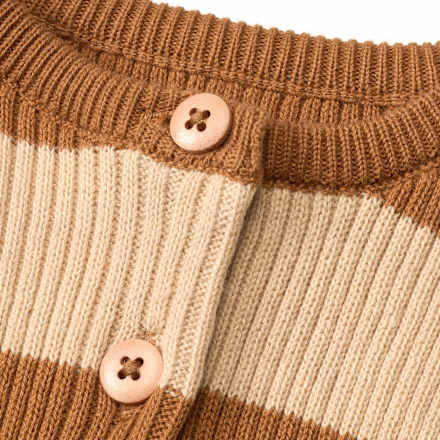 Overall mit Ringeln & Knöpfen, gelb & beige, Gr. 68 ALANA