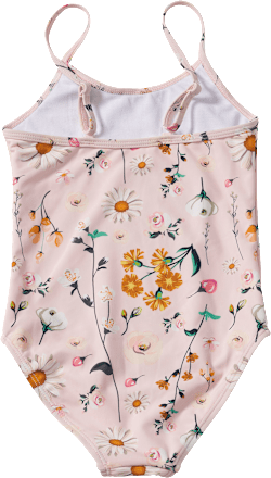 Badeanzug mit Blumen-Muster, rosa, Gr. 98/104 PUSBLU