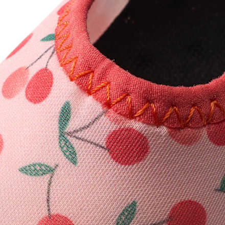 Badeschuhe mit Kirsch-Muster, rosa, Gr. 21/22 PUSBLU