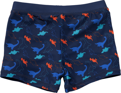 Badehose mit Dino-Muster, blau, Gr. 122/128 PUSBLU