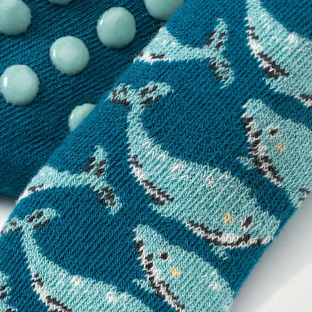 ABS Socken mit Wal-Muster, blau, Gr. 18/19 PUSBLU