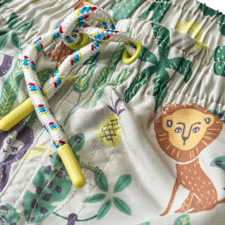 Badehose mit Tier-Muster, beige, Gr. 110/116 PUSBLU