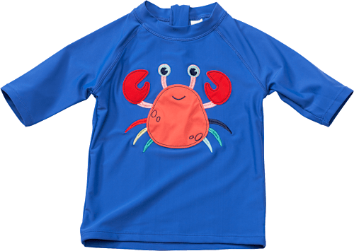 UV Shirt mit Krebs-Motiv, blau, Gr. 98/104 PUSBLU