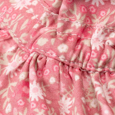 Hut mit Blumen-Muster, pink, Gr. 54/55 PUSBLU