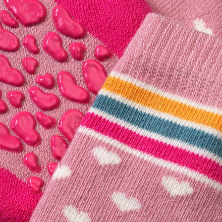 ABS Socken mit Einhorn-Motiv, rosa, Gr. 18/19 ALANA