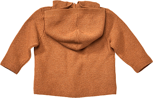Jacke aus Strick mit Kapuze, braun, Gr. 62 ALANA